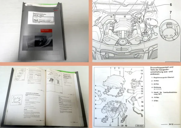 Repraturleitfaden Audi 80 B4 2,8l Reparaturanleitung MPI Zündanlage AAH bis 6.94