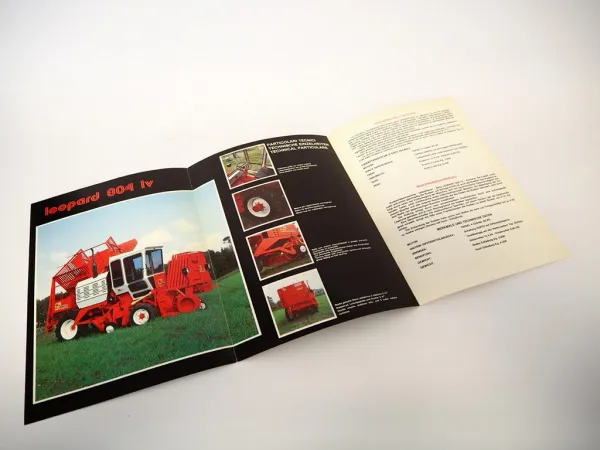 Rimeco Leopard 804 LV Panther 1055 P 4 RM Rübenerntemaschine Prospekte Brochure
