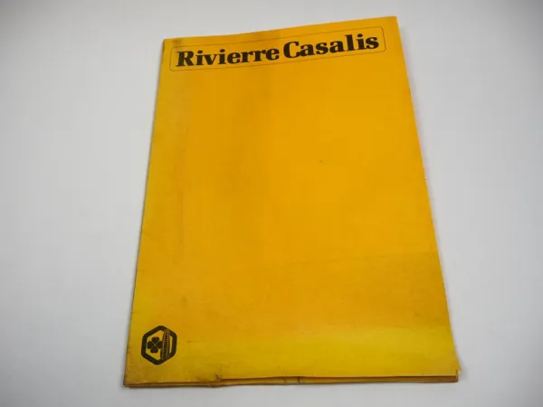 Rivierre Casalis Hochdruck u. Rundballen Aufsammelpressen Prospektmappe ca. 1980