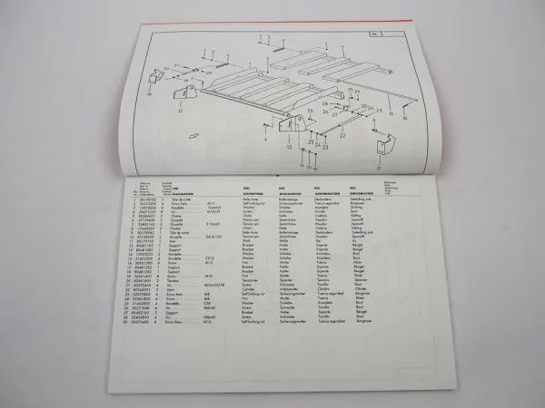 Rivierre Greenland Vario 12000 Rundballenpresse Ersatzteilliste Parts List 1997