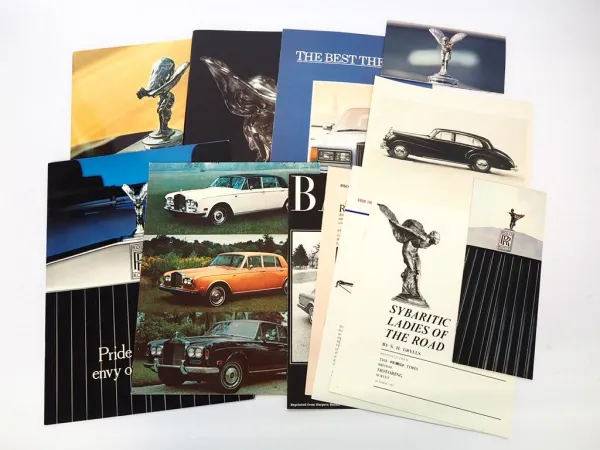 Rolls Royce Posten Prospekte Brochures Foto 1970/80er Jahre