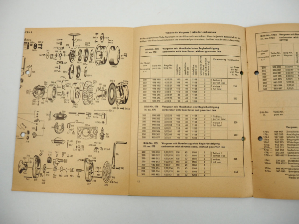 Rotax Stamo 200 250 300 ccm Motor Engine Ersatzteilliste Nr. 23 1969