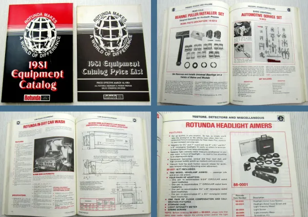 Rotunda Makes Ford 1981 Equipment Catalog + Price List