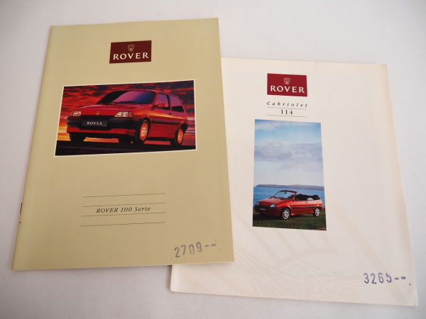Rover 100 Serie 111 114 Cabrio 2x Prospekt 1991/94