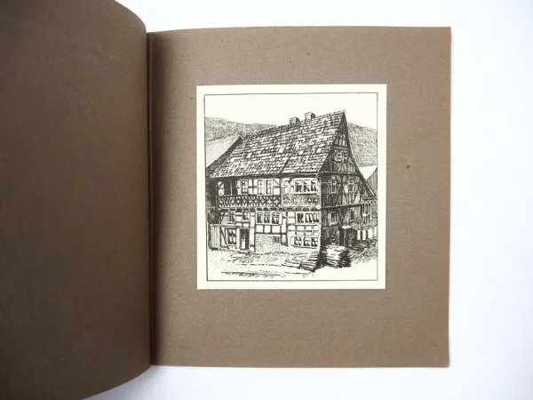 Ruhla Thüringen Buch mit 10 Federzeichnungen von Hanns Bock 1920/30er Jahre