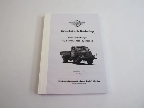 S4000 S4000-1 LKW Ersatzeilliste 1959