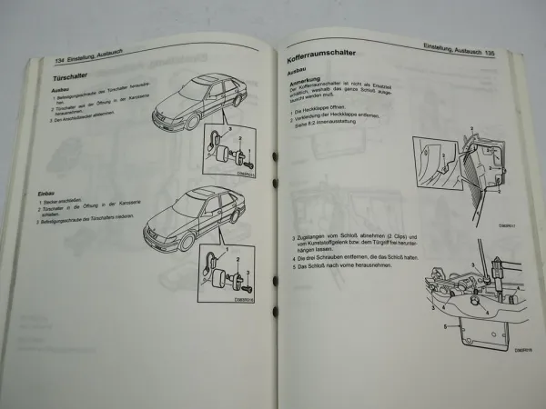 Saab 9-3 1998 Diebstahlschutz Wegfahrsperre Werkstatthandbuch Reparaturanleitung