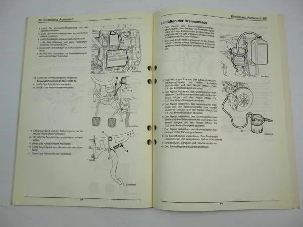 Saab 9-5 1998 Bremsen Bremsanlage Werkstatthandbuch Reparaturanleitung