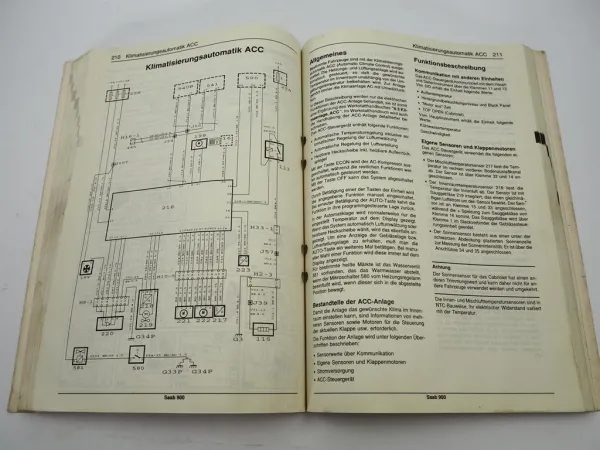 Saab 900 1994 Elektrische Anlage Stromlaufpläne Schaltplan Werkstatthandbuch