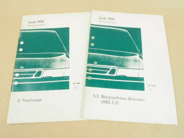 Saab 900 II 1996 Neuheiten Bremsen ABS 53. Reparaturanleitung Werkstatthandbuch