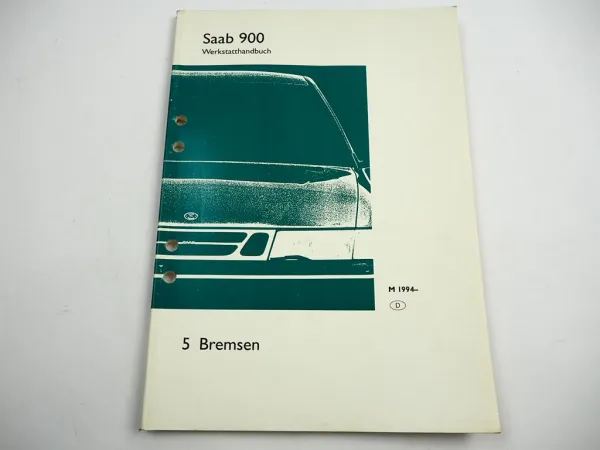 Saab 900 II Bremsen ABS Fehlersuche Reparaturanleitung ab 1994 Werkstatthandbuch