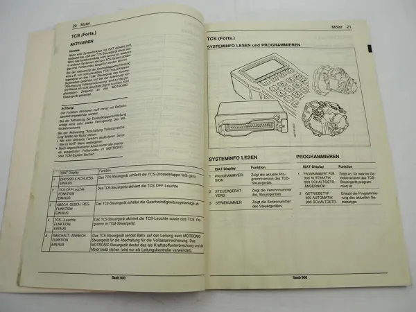 Saab 900 II NG 1994 Diagnose Fehlersuche ISAT Werkstatthandbuch
