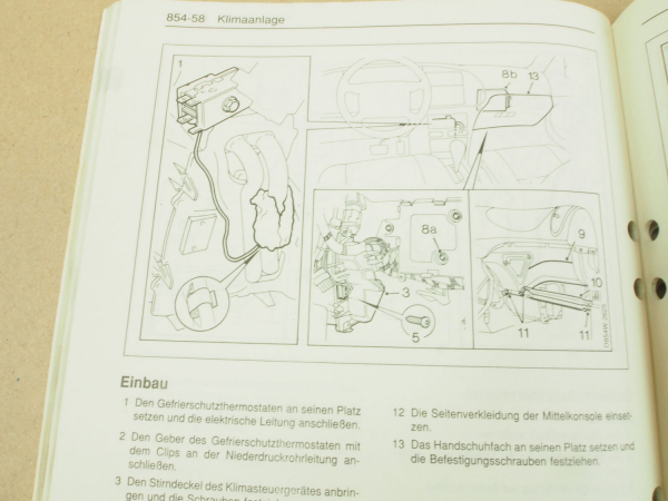 Saab 900 Klimaanlage Kompressor Reparaturanleitung ab 1994 Werkstatthandbuch