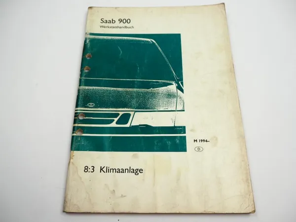 Saab 900 Klimaanlage Reparaturanleitung bis 1994 Werkstatthandbuch