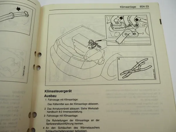 Saab 900 Klimaanlage Reparaturanleitung bis 1994 Werkstatthandbuch