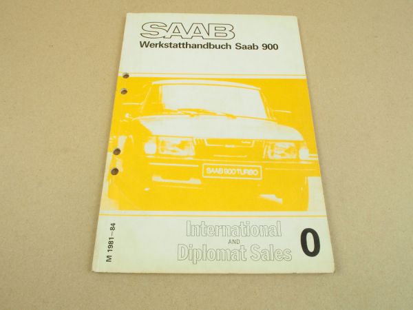 Saab 900 Turbo 1981 - 1984 Werkstatthandbuch Unterschied USA EU Ausführung
