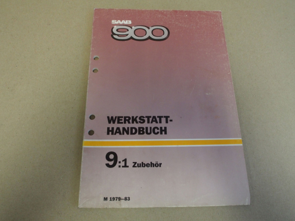 Saab 900 Turbo Zubehör Reparaturanleitung 1979 - 1983 Werkstatthandbuch