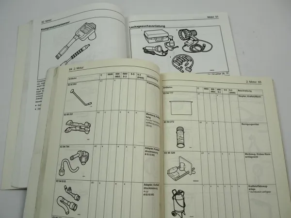 Saab 9000 900 9-3 9-5 2006 Werkstattausrüstung Spezialwerkzeug Produktkatalog