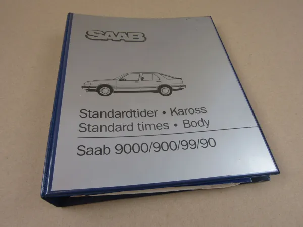 Saab 9000 900 99 90 Werkstatthandbuch Vorgabezeiten 1975-90 Standard times body