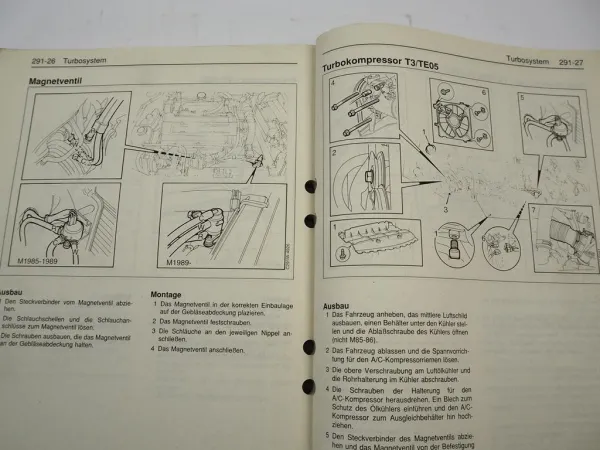 Saab 9000 Abgasanlage Kühlsystem Turbosyst. Reparaturanleitung Werkstatthandbuch