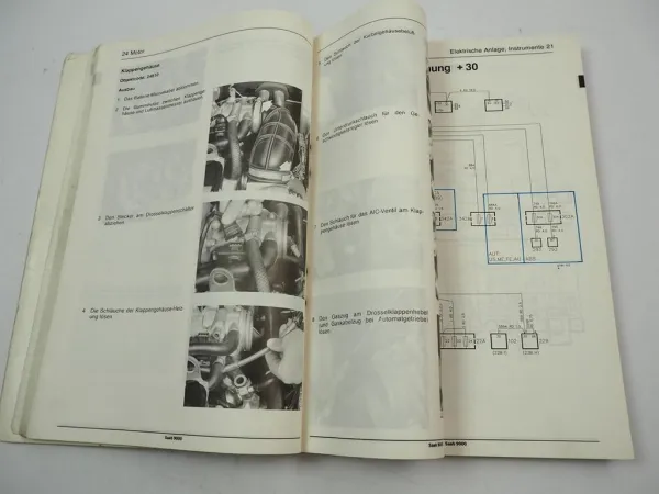 Saab 9000 CDi 9000i 1991 Neuheiten Motor Elektrik Schaltplan Werkstatthandbuch