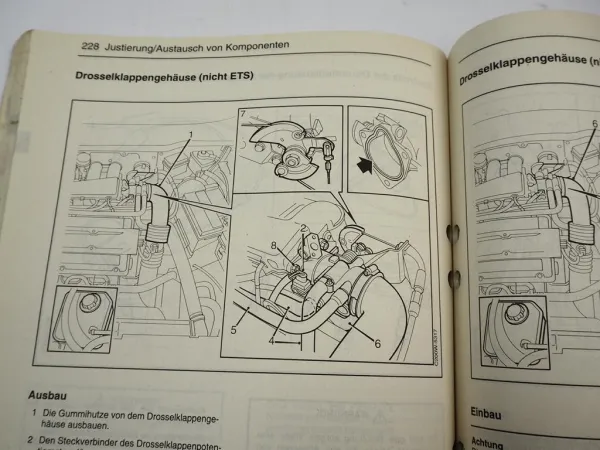 Saab 9000 Trionic Motorsteuerung Motor B234L Reparaturanleitung Werkstatthandbuch