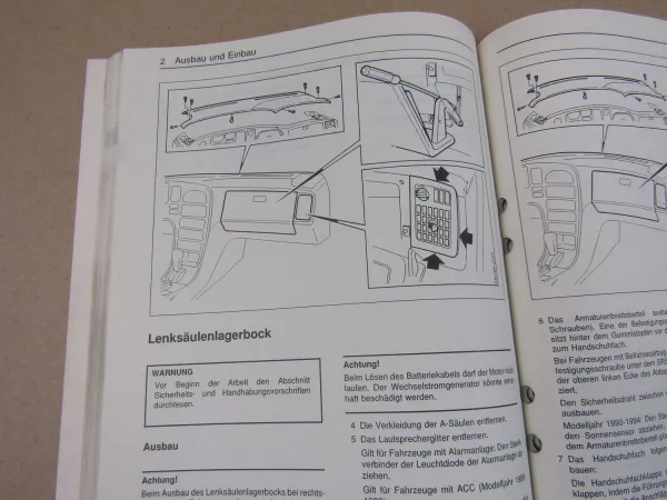 Saab 9000 YS3C Werkstatthandbuch Airbag MJ 1988 - 1994 Reparaturhandbuch