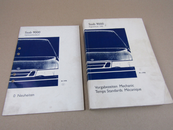 Saab 9000 YS3C Werkstatthandbuch Neuheiten Vorgabezeiten Arbeitszeiten Mechanik