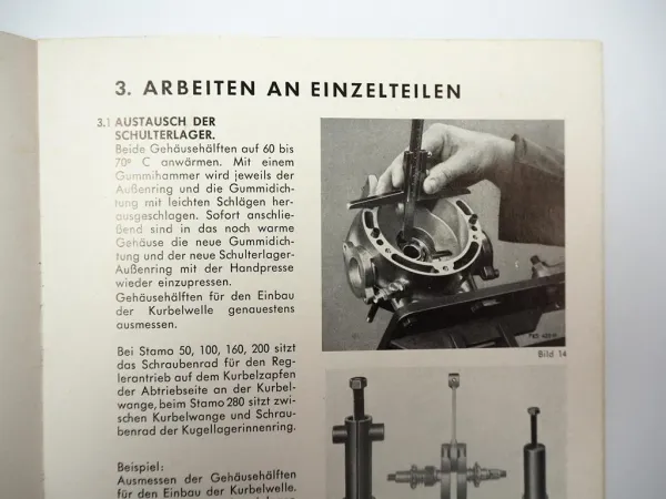 Sachs Stamo 50 100 160 200 280 Motoren Reparaturhandbuch Werkstatthandbuch