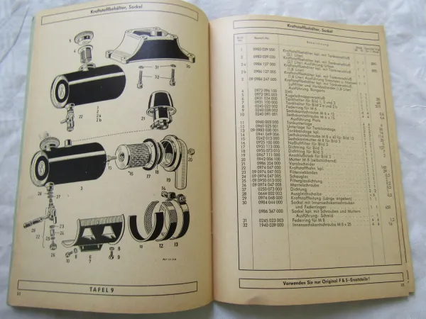 Sachs Stamo 50 75 Bedienungsanleitung Reparaturhandbuch Ersatzteilliste