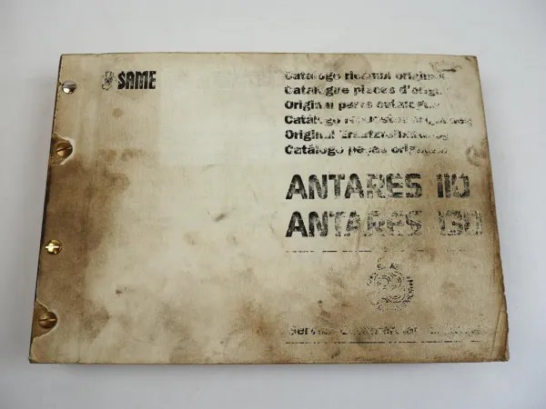 Same Antares 110 130 Traktor Ersatzteilliste Parts List Catalogo Ricambi 1993