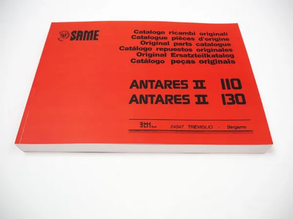 Same Antares II 110 130 Traktor Ersatzteilliste Catalogo parti di ricambio Spare Parts List 1993