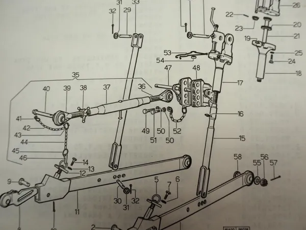 Same Buffalo 120 PS Traktor Ersatzteilliste Parts List 1975