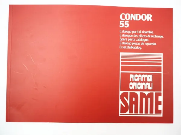 Same Condor 55 synchro Traktor Ersatzteilliste Catalogo parti di ricambio Spare Parts List