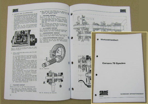 Same Corsaro 70 Synchro Werkstatthandbuch 1979
