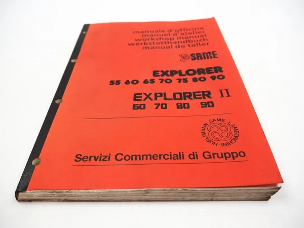 Same Explorer 55 60 65 70 75 80 90 Explorer II 60 70 80 90 Werkstatthandbuch