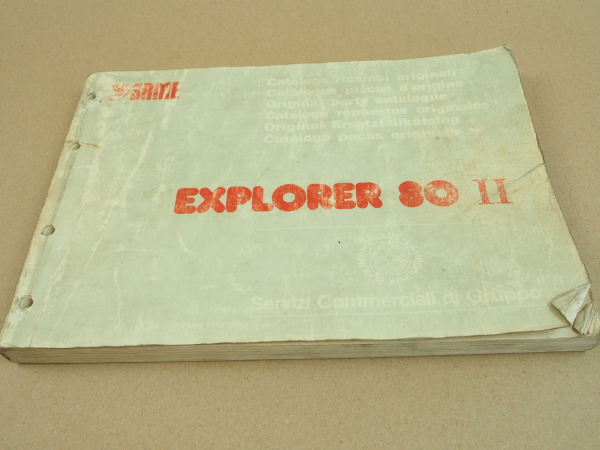 Same Explorer 80 II Ersatzteilliste 1988 Ersatzteilkatalog Spare parts catalogue