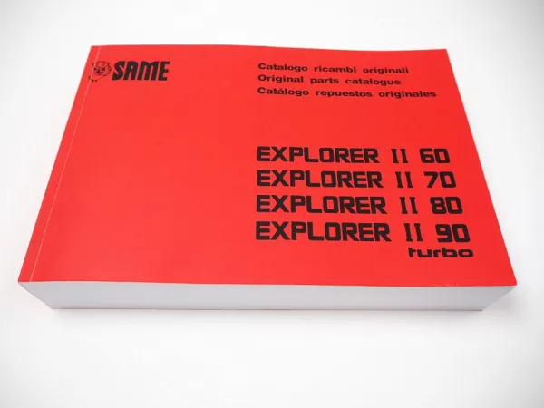 Same Explorer II 60 70 80 90 turbo Traktor Ersatzteilliste Catalogo parti di ricambio Spare Parts List