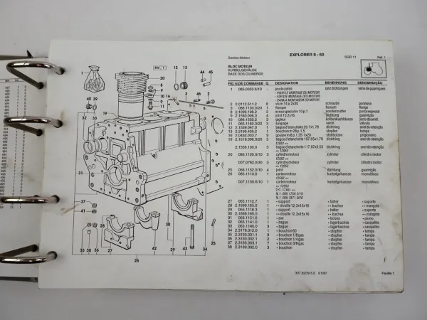 Same Explorer II 60 70 80 90 turbo Traktor Ersatzteilliste Catalogue Pieces  1997 - SAME, Italy - Fachliteraturversand Angerer
