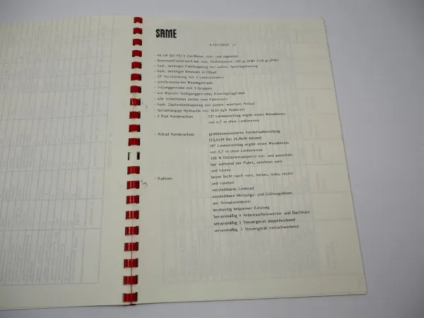 Same Explorer Laser Galaxy Traktorenprogramm Verkaufsargumente Produktvergleich