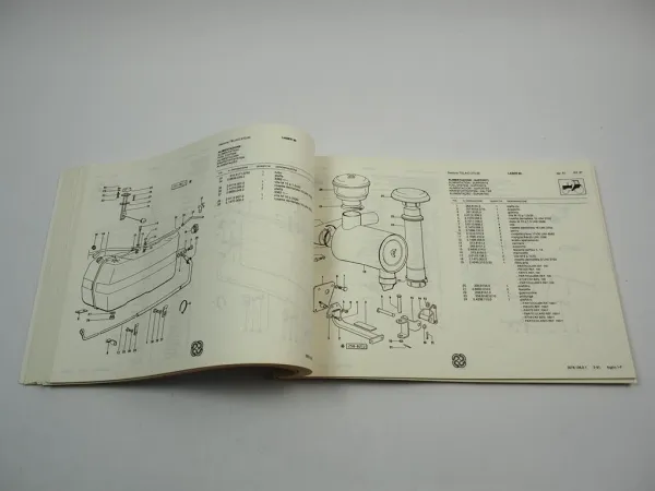Same Laser 90 Schlepper Ersatzteilliste 1991
