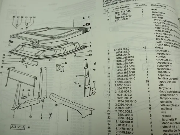 Same Laser 90 Schlepper Ersatzteilliste 1991