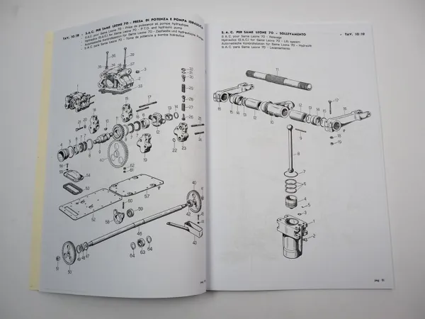 Same Leone 70 Ersatzteilkatalog 1967