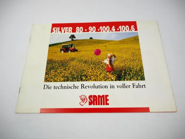 Same Silver 80 90 100.4 100.6 Traktor Prospekt Technische Daten 03/1998