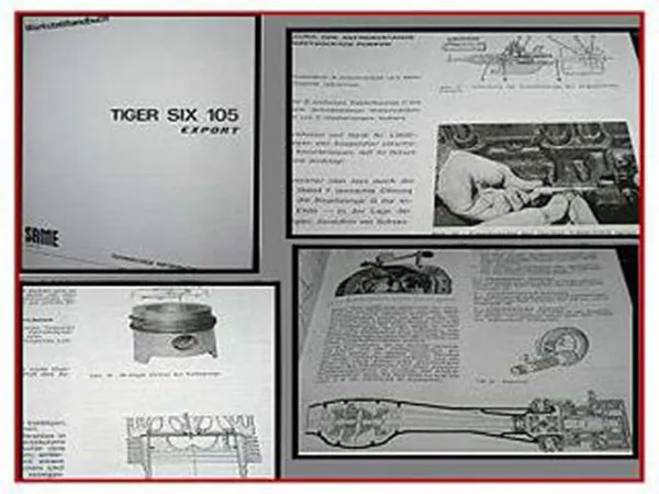 Same Tiger Six 105 Export Werkstatthandbuch 1979
