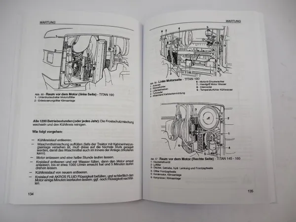 Same Titan 145 160 190 Betriebsanleitung Bedienung & Wartung 1996