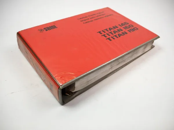 Same Titan 145 160 190 Traktor Spare Parts Catalogue Catalogo ricambi 1999