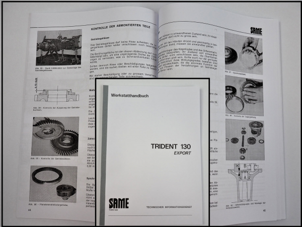 Same Trident 130 Export Werkstatthandbuch Reparaturanleitung