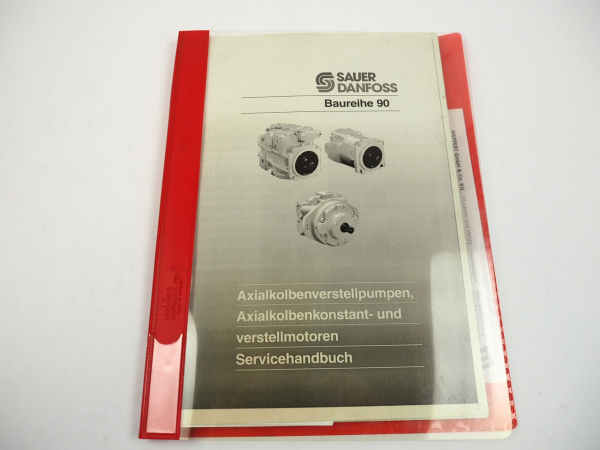Sauer Danfoss Baureihe 90 Axialkolben Verstellpumpe Servicehandbuch 1998