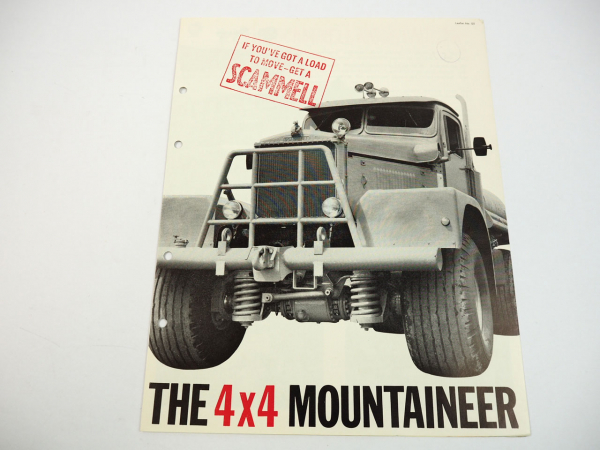 Scammell Mountaineer 4x4 4 Wheel Drive Dump Truck brochure 1965